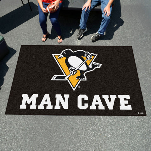 Pittsburgh Penguins Man Cave Ulti-Mat Rug - 5ft. x 8ft.
