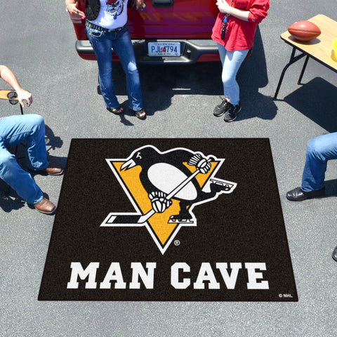 Pittsburgh Penguins Man Cave Tailgater Rug - 5ft. x 6ft.