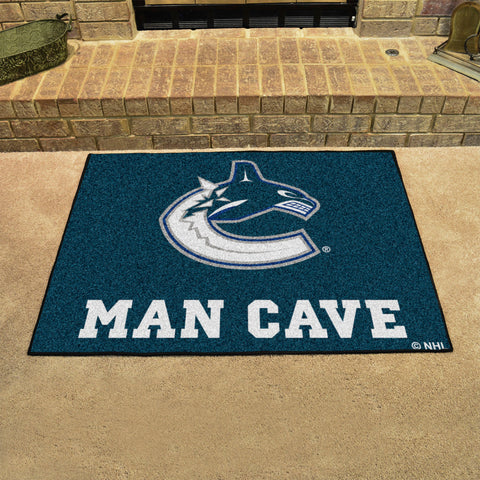 Vancouver Canucks Man Cave All-Star Rug - 34 in. x 42.5 in.