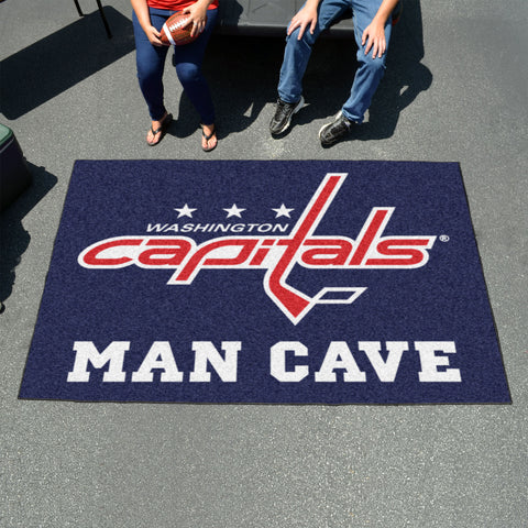 Washington Capitals Man Cave Ulti-Mat Rug - 5ft. x 8ft.
