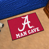 Alabama Crimson Tide Man Cave Starter Mat Accent Rug - 19in. x 30in.