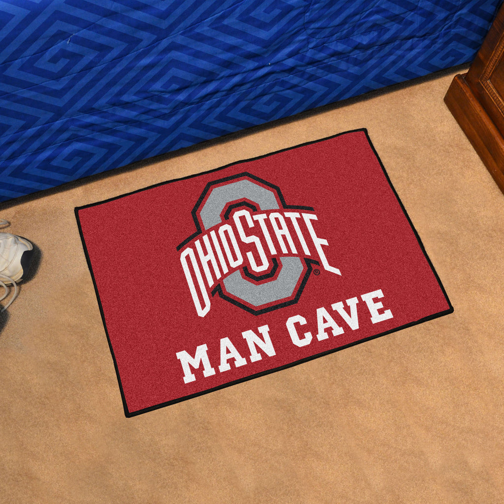 Ohio State Buckeyes Man Cave Starter Mat Accent Rug - 19in. x 30in.