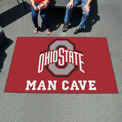 Ohio State Buckeyes Man Cave Ulti-Mat Rug - 5ft. x 8ft.