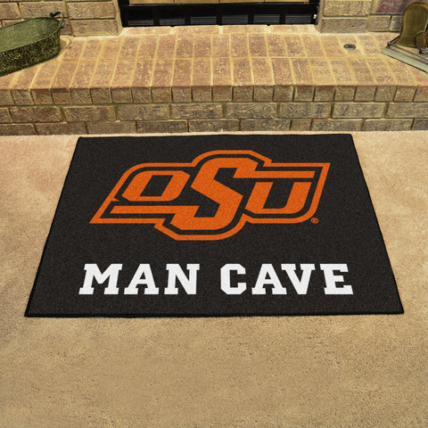 Oklahoma State Cowboys Man Cave All-Star Rug - 34 in. x 42.5 in.