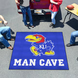 Kansas Jayhawks Man Cave Tailgater Rug - 5ft. x 6ft.