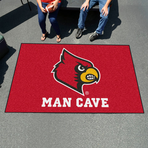 Louisville Cardinals Man Cave Ulti-Mat Rug - 5ft. x 8ft.