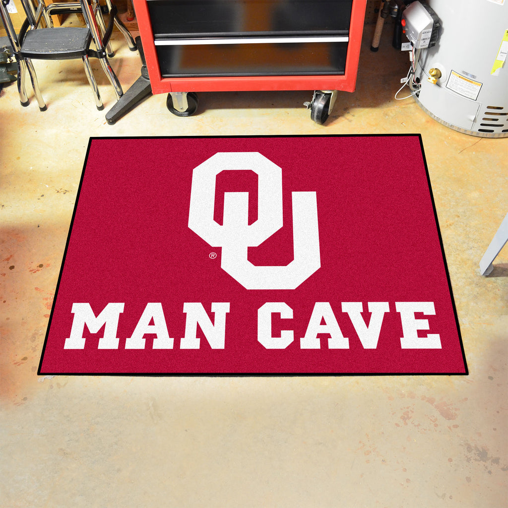 Oklahoma Sooners Man Cave All-Star Rug - 34 in. x 42.5 in.