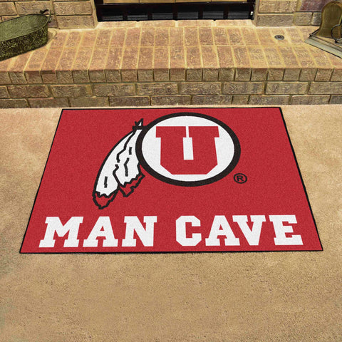 Utah Utes Man Cave All-Star Rug - 34 in. x 42.5 in.