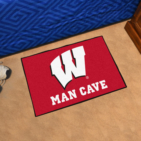 Wisconsin Badgers Man Cave Starter Mat Accent Rug - 19in. x 30in.