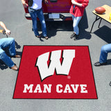 Wisconsin Badgers Man Cave Tailgater Rug - 5ft. x 6ft.