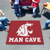 Washington State Cougars Man Cave Tailgater Rug - 5ft. x 6ft.
