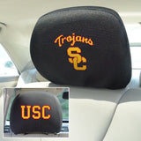 Southern California Trojans Embroidered Head Rest Cover Set - 2 Pieces
