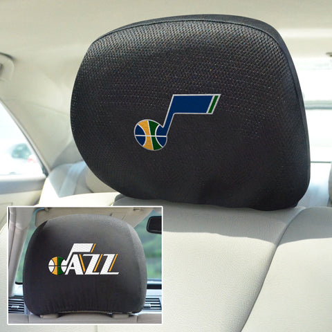 Utah Jazz Embroidered Head Rest Cover Set - 2 Pieces
