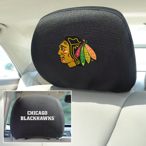 Chicago Blackhawks Embroidered Head Rest Cover Set - 2 Pieces