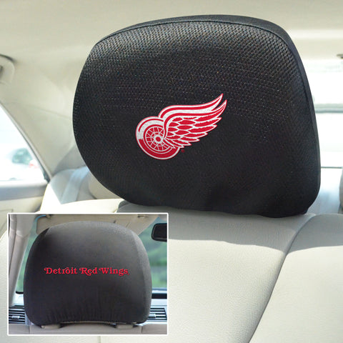 Detroit Red Wings Embroidered Head Rest Cover Set - 2 Pieces
