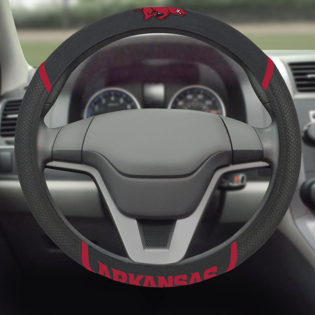 Arkansas Razorbacks Embroidered Steering Wheel Cover