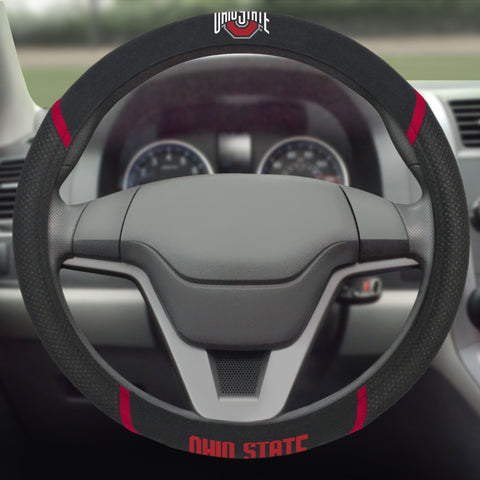 Ohio State Buckeyes Embroidered Steering Wheel Cover
