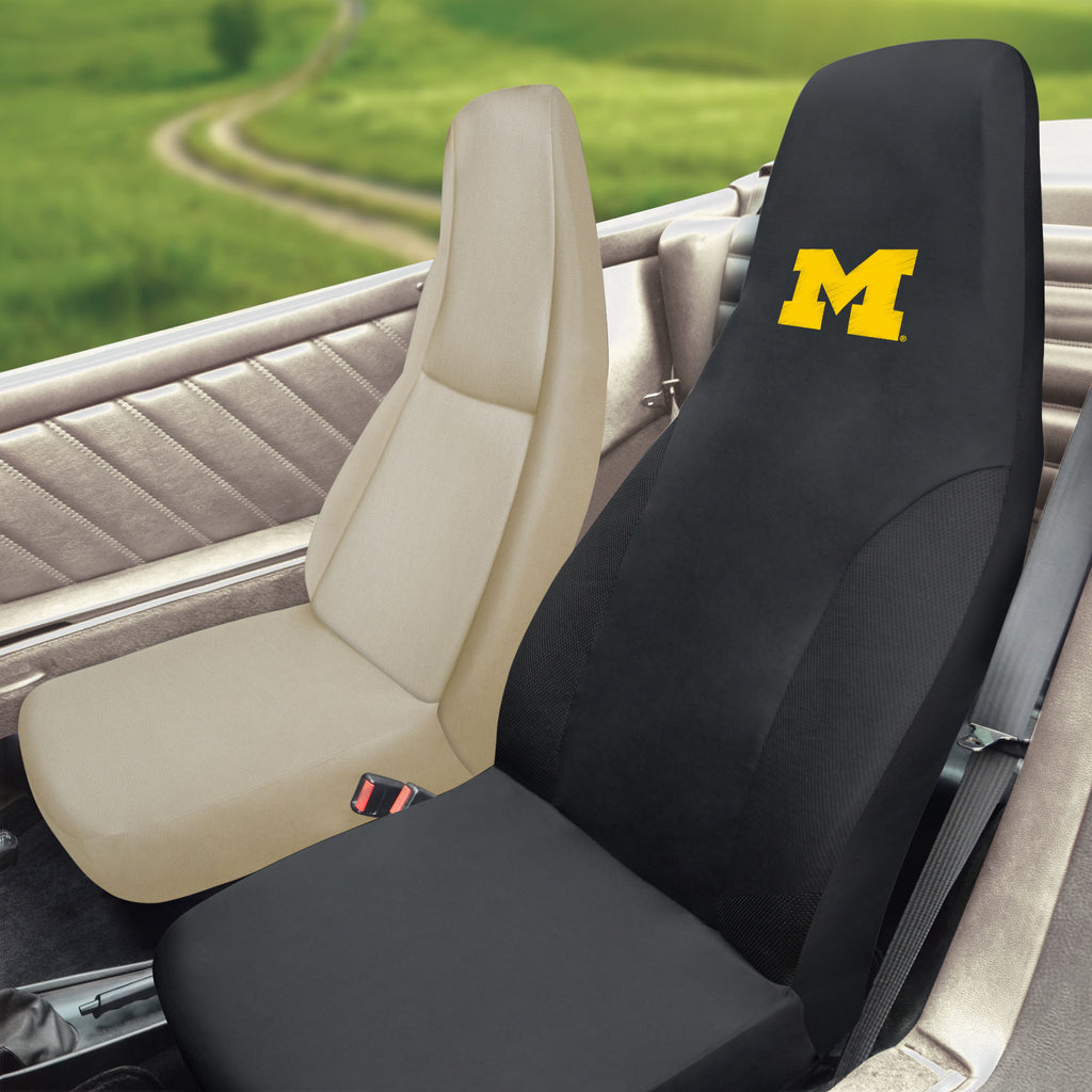 Michigan Wolverines Embroidered Seat Cover