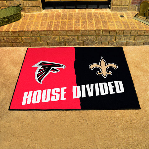 NFL House Divided - Falcons / Saints Rug 34 in. x 42.5 in.