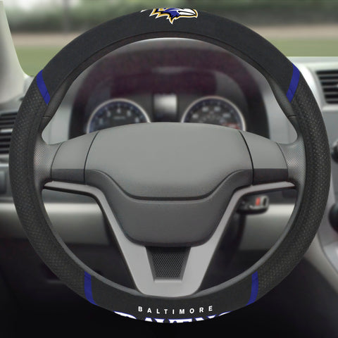 Baltimore Ravens Embroidered Steering Wheel Cover