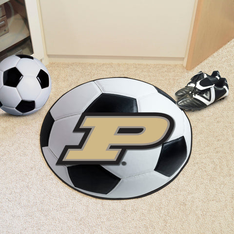 Purdue Boilermakers Soccer Ball Rug - 27in. Diameter, P Logo