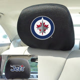 Winnipeg Jets Embroidered Head Rest Cover Set - 2 Pieces