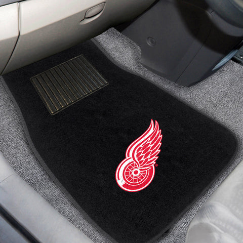 Detroit Red Wings Embroidered Car Mat Set - 2 Pieces