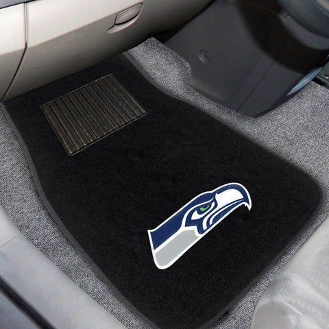 Seattle Seahawks Embroidered Car Mat Set - 2 Pieces