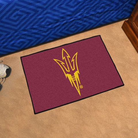 Arizona State Sun Devils Starter Mat Accent Rug - 19in. x 30in., Pitchfork Logo