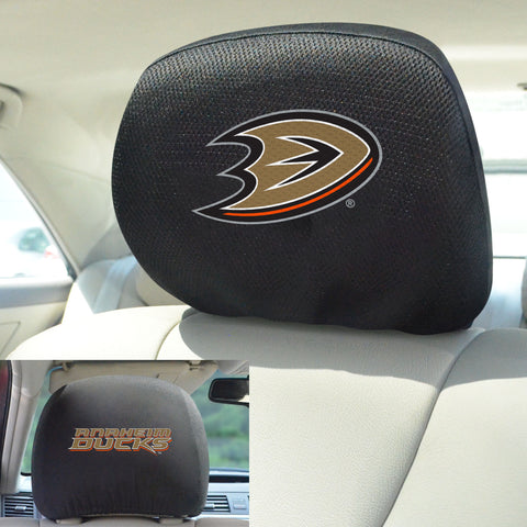 Anaheim Ducks Embroidered Head Rest Cover Set - 2 Pieces