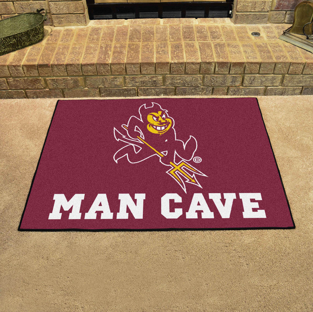 Arizona State Sun Devils Man Cave All-Star Rug - 34 in. x 42.5 in., Sparky Logo