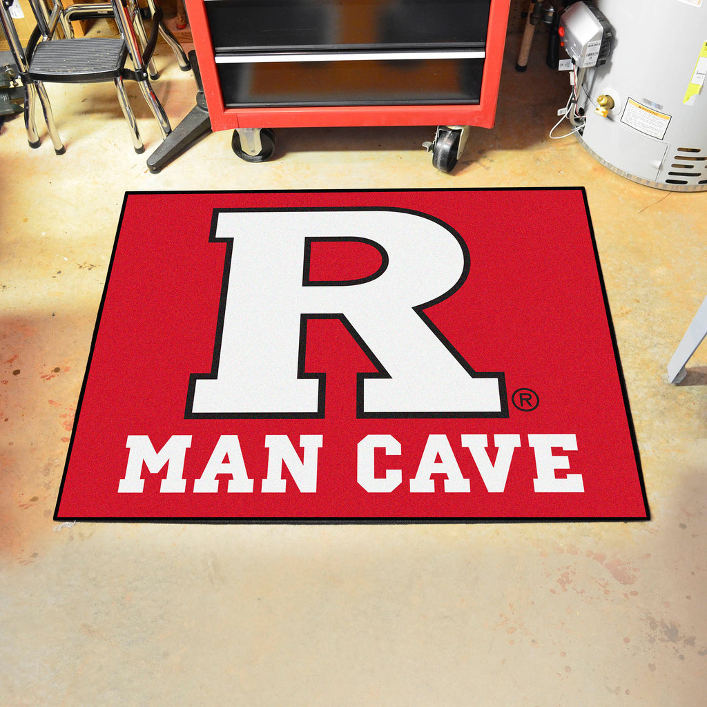 Rutgers Scarlett Knights Man Cave All-Star Rug - 34 in. x 42.5 in.