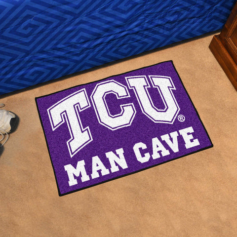 TCU Horned Frogs Man Cave Starter Mat Accent Rug - 19in. x 30in.