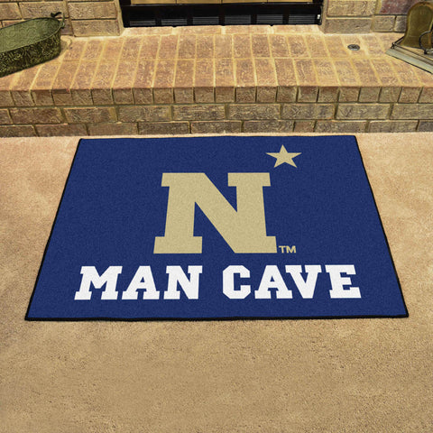 Naval Academy Man Cave All-Star Rug - 34 in. x 42.5 in.