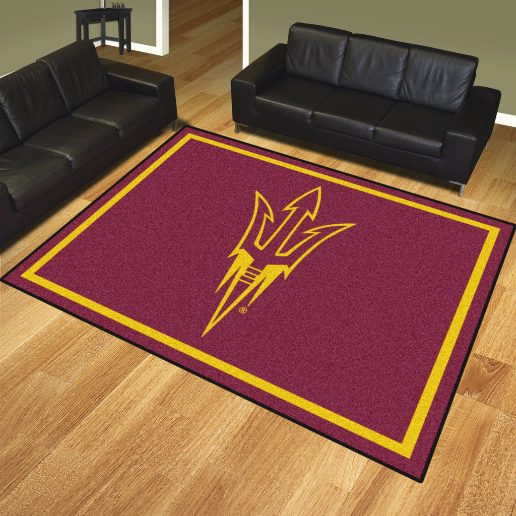 Arizona State Sun Devils 8ft. x 10 ft. Plush Area Rug, Pitchfork Logo