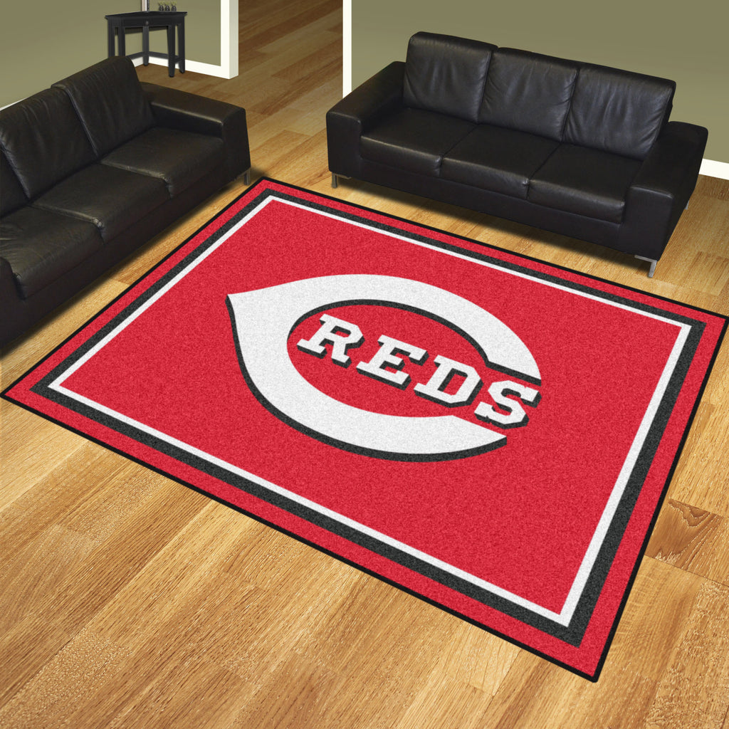 Cincinnati Reds 8ft. x 10 ft. Plush Area Rug