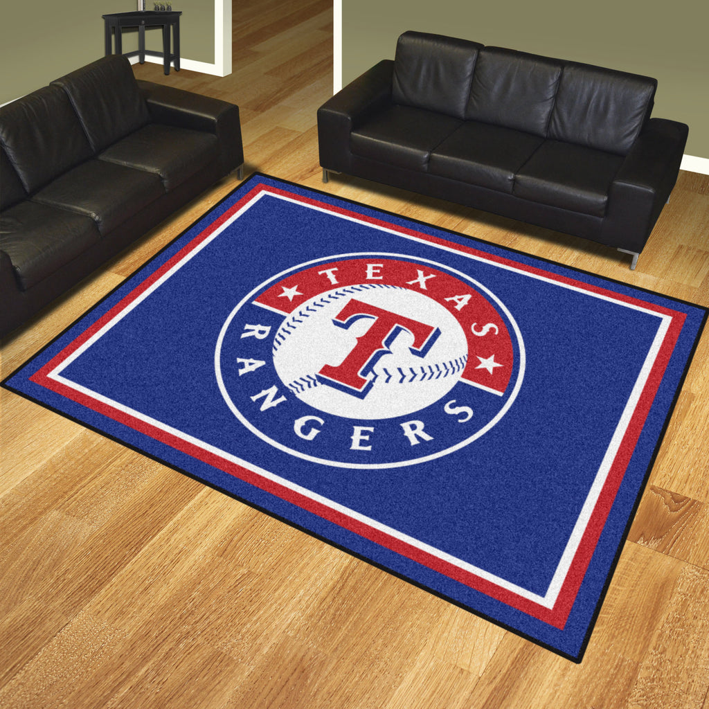 Texas Rangers 8ft. x 10 ft. Plush Area Rug