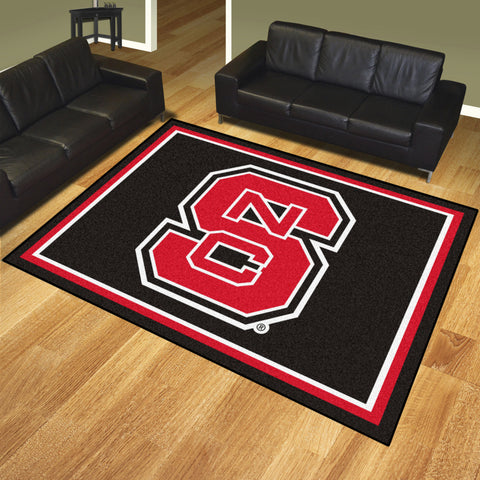 NC State Wolfpack 8ft. x 10 ft. Plush Area Rug, NSC Logo