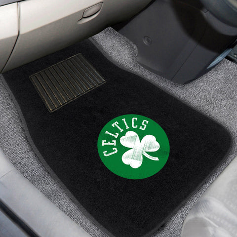 Boston Celtics Embroidered Car Mat Set - 2 Pieces