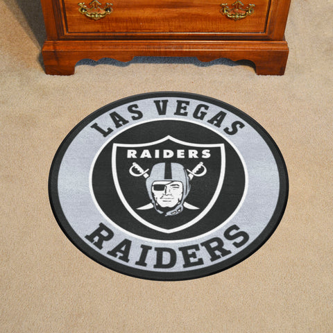 Las Vegas Raiders Roundel Rug - 27in. Diameter