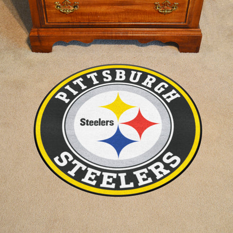 Pittsburgh Steelers Roundel Rug - 27in. Diameter