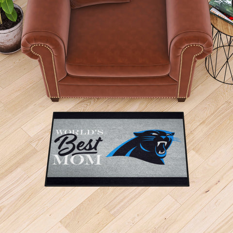 Carolina Panthers World's Best Mom Starter Mat Accent Rug - 19in. x 30in.