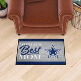 Dallas Cowboys World's Best Mom Starter Mat Accent Rug - 19in. x 30in.