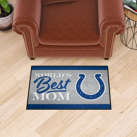 Indianapolis Colts World's Best Mom Starter Mat Accent Rug - 19in. x 30in.