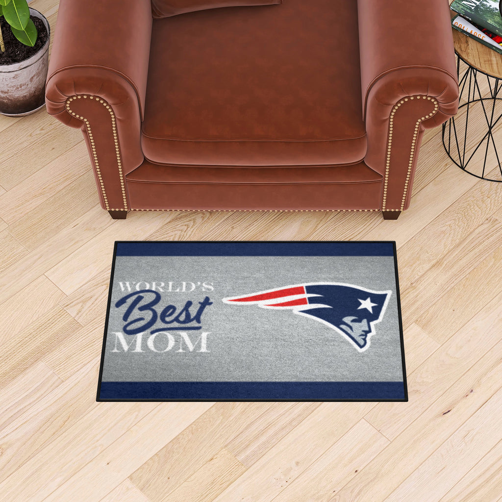 New England Patriots World's Best Mom Starter Mat Accent Rug - 19in. x 30in.