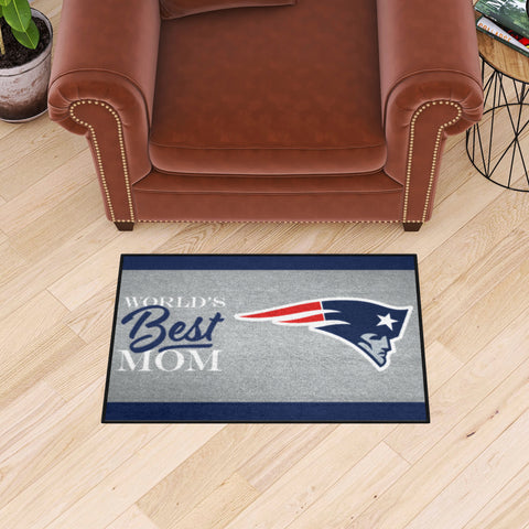 New England Patriots World's Best Mom Starter Mat Accent Rug - 19in. x 30in.
