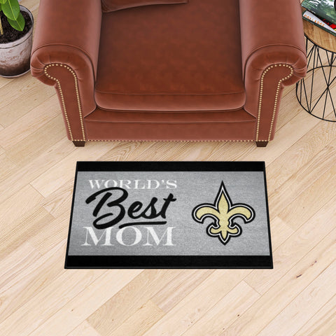 New Orleans Saints World's Best Mom Starter Mat Accent Rug - 19in. x 30in.