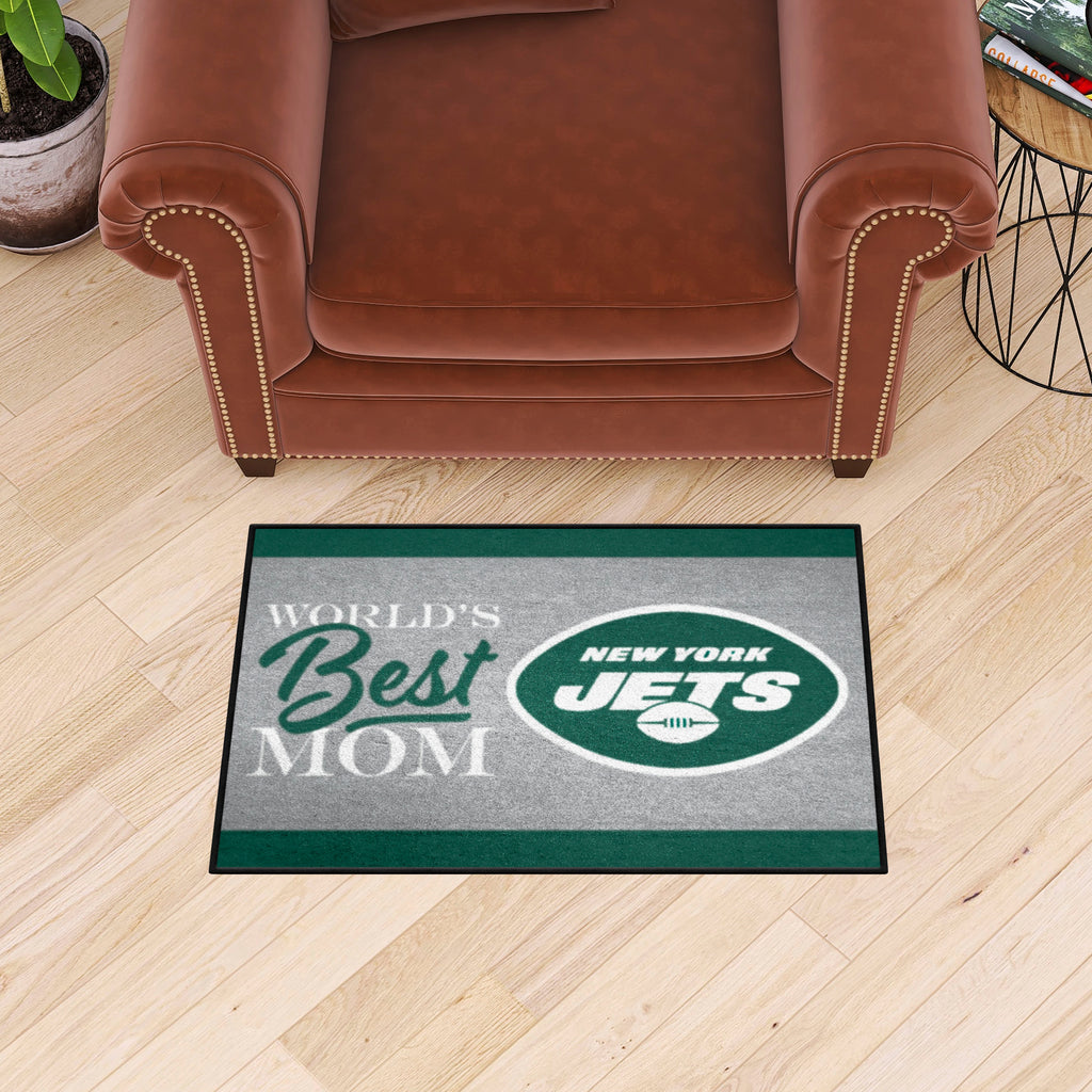 New York Jets World's Best Mom Starter Mat Accent Rug - 19in. x 30in.