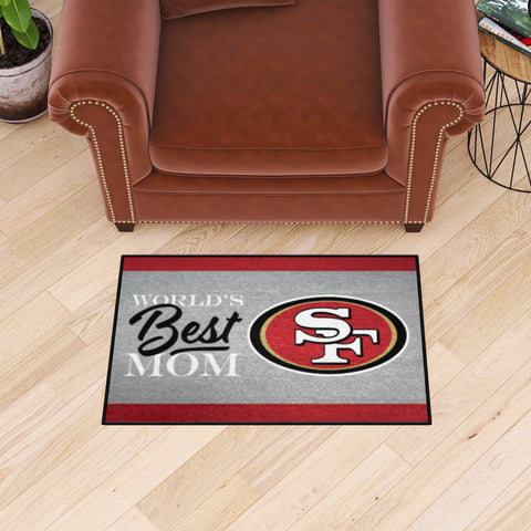 San Francisco 49ers World's Best Mom Starter Mat Accent Rug - 19in. x 30in.