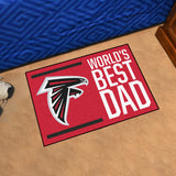 NFL - Atlanta Falcons Starter Mat - World's Best Dad 19"x30"